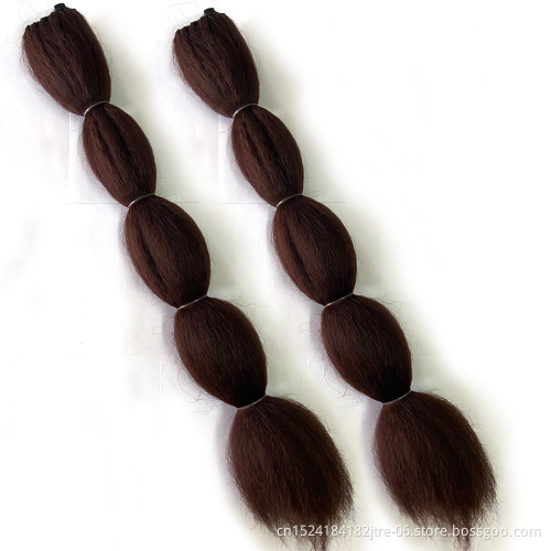 Different Color Lantern Bubble Fishtail Braids Ponytail for Women Drawstring Hair Accessories Fashion Synthetic Ponytails